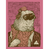 Rusty the fancy Pug - Screenprint
